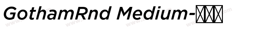 GothamRnd Medium字体转换